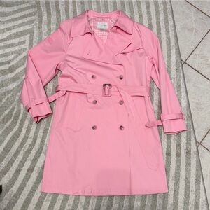 Worthington Pink Double-Breasted Trench One-Piece